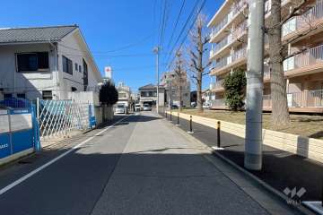 敷地北側の前面道路　　
