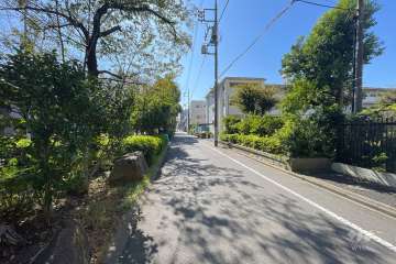 敷地東側の前面道路