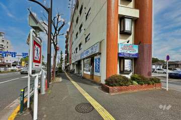 敷地北側の前面道路（西側から）2