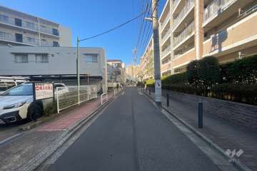 敷地北側の前面道路（東側から）