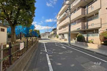 敷地南側の前面道路　　
