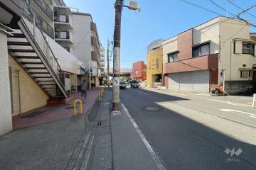 敷地北西側の前面道路　　
