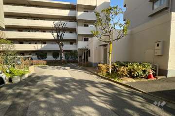 敷地北側の前面道路