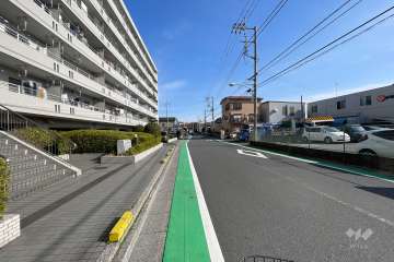 敷地南西側の前面道路　
