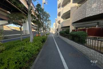 敷地南側の前面道路