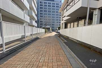 敷地南側の前面道路