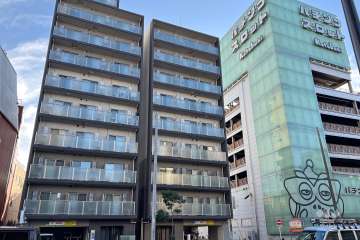 ラフィスタ大師前ウエストの外観（北東側から）