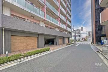 敷地の東側道路（南側から）