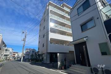 パレステージ江北２の外観（北西側から）