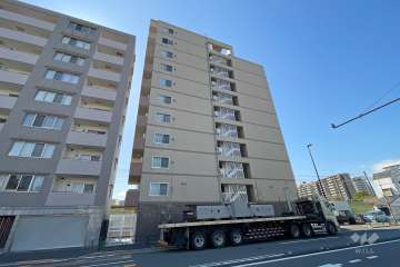 フェルクルールプレスト千住関屋の外観（北東側から）