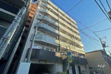 アゼスト千住大橋の外観（北西側から）
