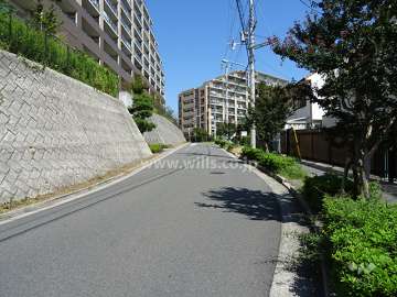 敷地南側の前面道路