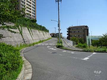 敷地南西側の前面道路