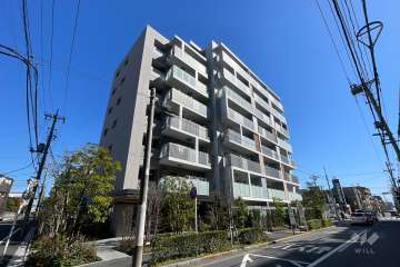 クリオ亀有ガーデンマークスの外観（北西側から）