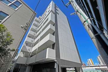 メディフィス千住大橋駅前の外観（南東側から）