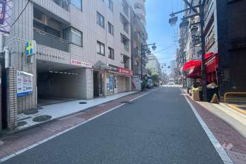 敷地西側の前面道路　　