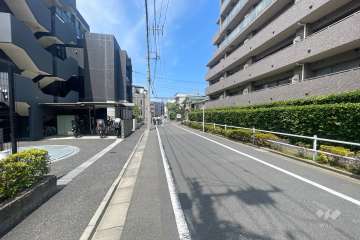 敷地南側の前面道路　