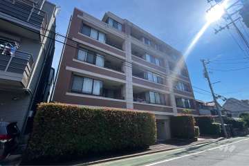 サンクタス城北中央公園ブラウンコートの外観（南西側から）