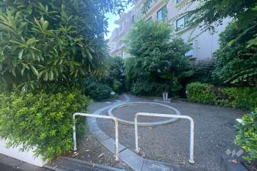 敷地西側の通路（北側から）