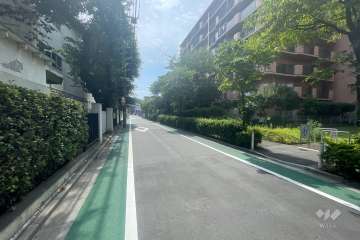 敷地南側の前面道路
