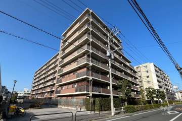 ビューネ蓮根城北公園の外観（南側から）