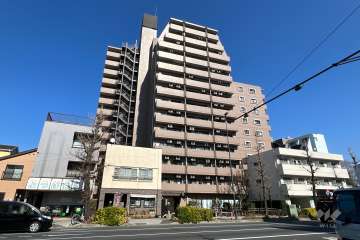 ライオンズプラザ本蓮沼の外観（西側から）