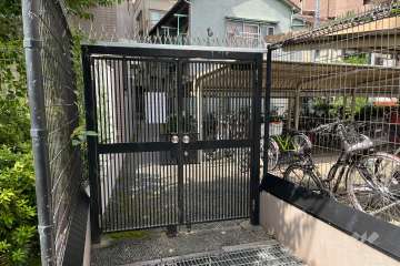 駐輪場の出入り口