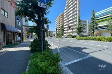 敷地北東側の前面道路