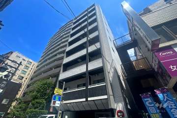 ステージファースト板橋区役所前アジールコートの外観（南東側から）