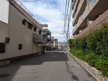 敷地南側の前面道路