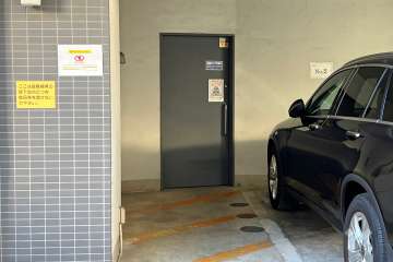 駐輪場の出入り口