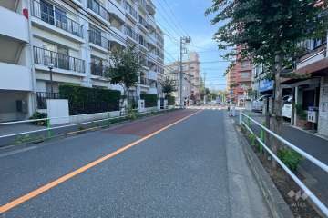 敷地東側の前面道路　