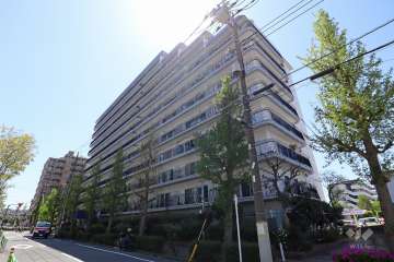 秀和蓮根レジデンスの外観（北東側から）