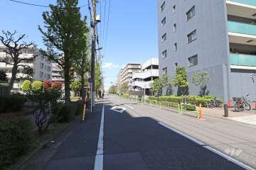 敷地東側の前面道路