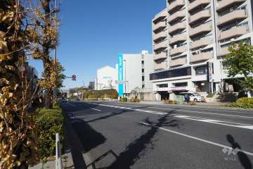 敷地南側の前面道路
