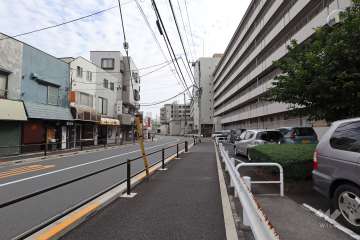敷地北側の前面道路　　　