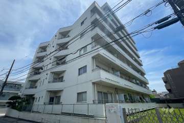 常盤台グリーンハイツの外観（南西側から）　