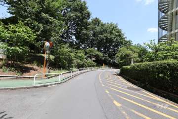 敷地の南東側前面道路　