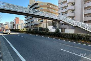 敷地北側の前面道路