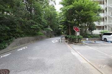 敷地東側の前面道路　　