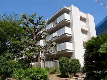 府公社千里津雲台団地A-19棟の外観(南東側から）