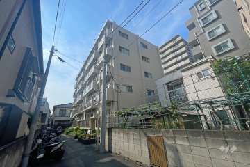 三田常盤台第一コーポの外観（南東側から）