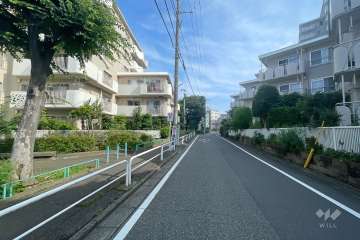 敷地東側の前面道路