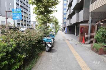 敷地南西側の前面道路　