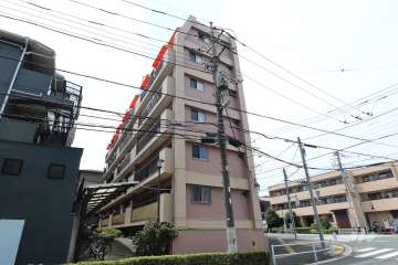 三田高島平第二コーポの外観（北東側から）