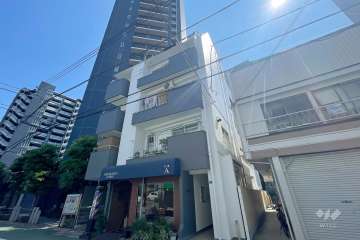 清水町マンションの外観（北東側から）