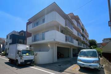 高島平マンションの外観（北西側から）