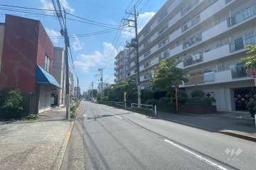 敷地東側の前面道路