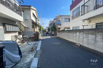 敷地東側の前面道路　