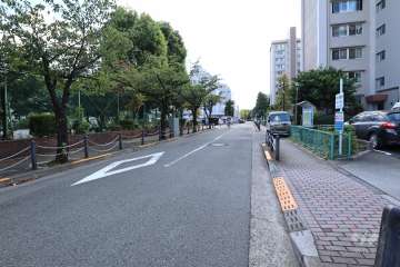 敷地東側の前面道路　